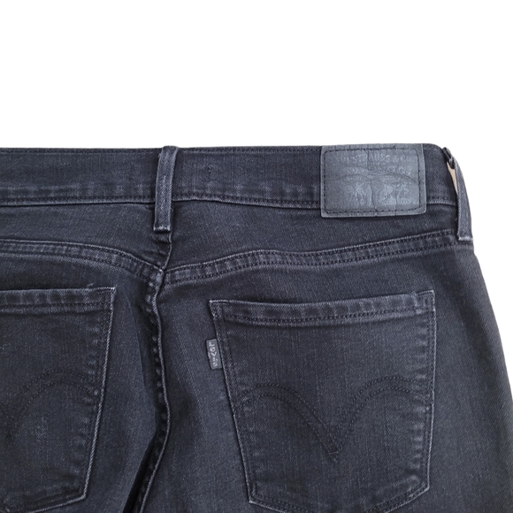 Levi's 505 Straight Fringe Black Jeans - Picture 6 of 7